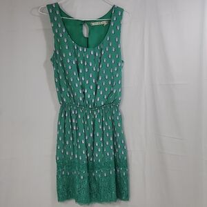 Chelsea & Violet Green Scoop Neck Sundress